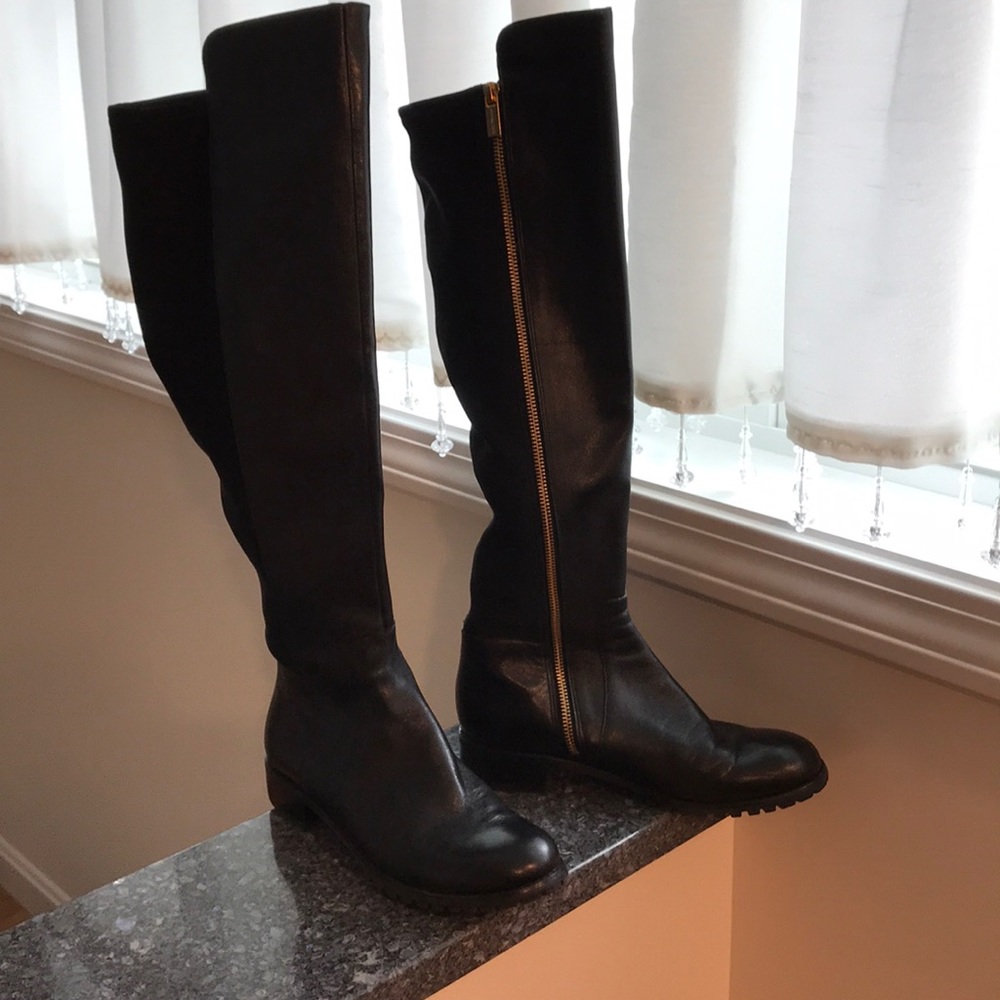 Michael Kors black leather boots
